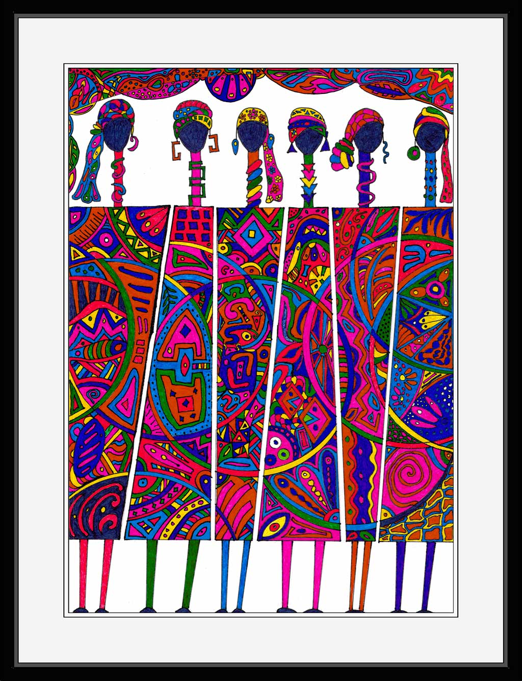 OPT2 black frame W mount around, W acrylic glass front